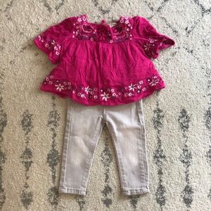 Adorable toddler tunic and jeans